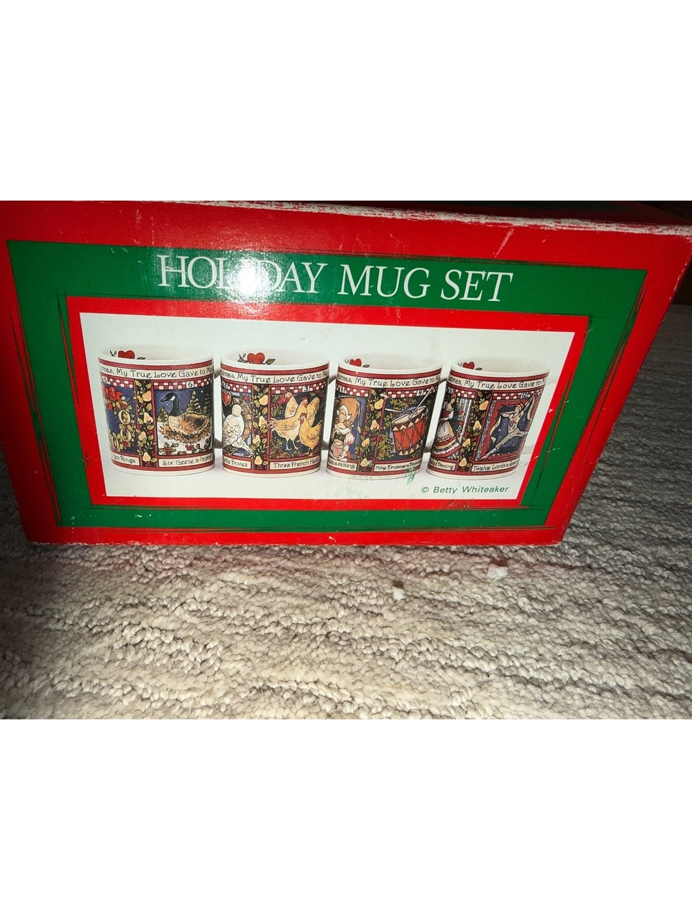 Certified Holiday Mug Set 4 Piece Christmas Coffee Mugs